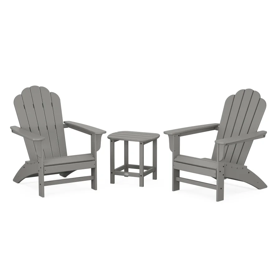 POLYWOOD Cottage Adirondack Chair 3-Piece Set