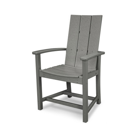 Modern Upright Adirondack Chair in Slate Grey
