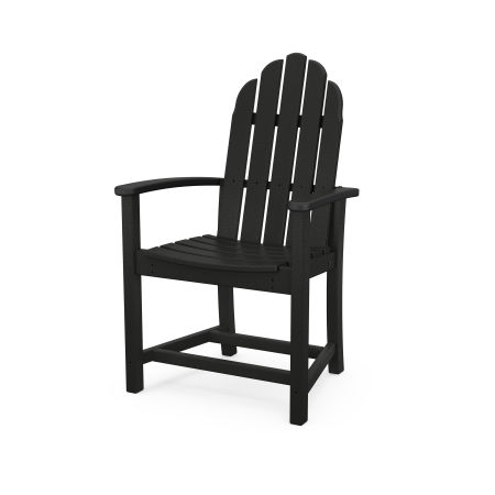 Classic Upright Adirondack Chair in Black