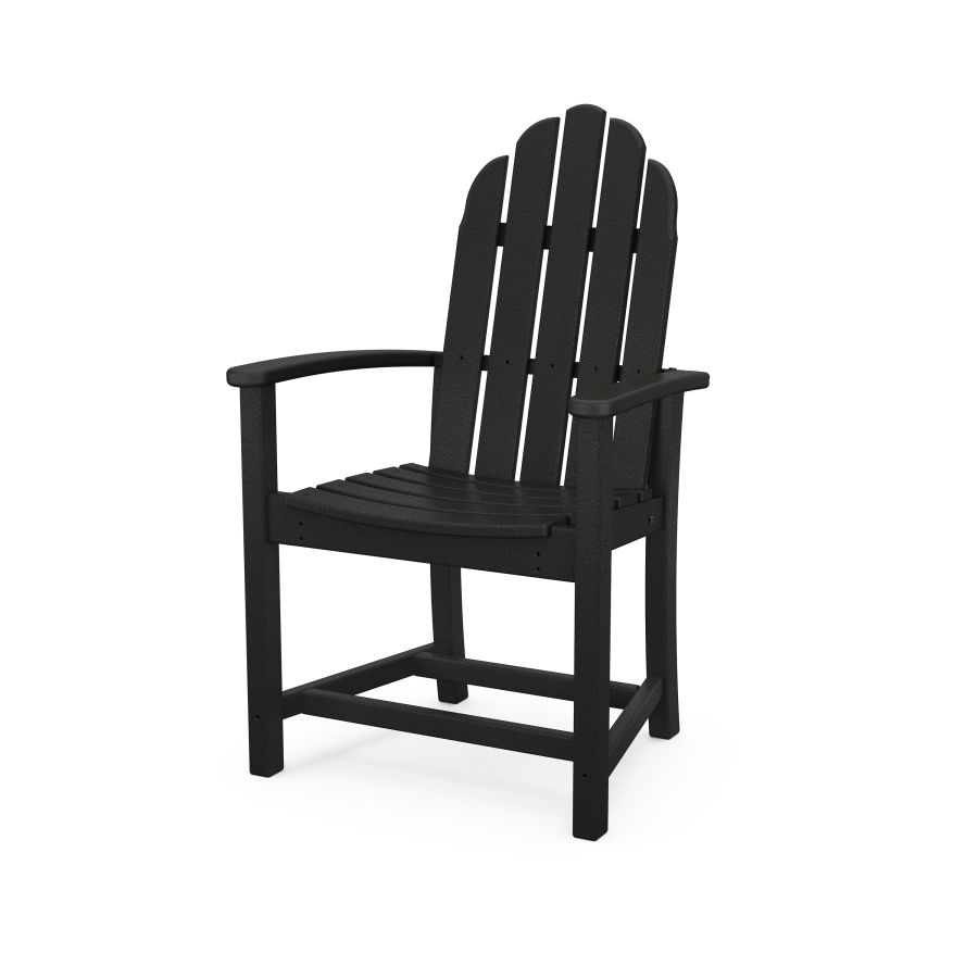 POLYWOOD Classic Upright Adirondack Chair in Black