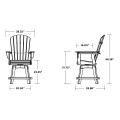 Thumbnail for Nautical Curveback Adirondack Swivel Counter Chair