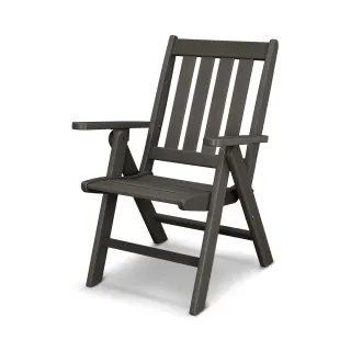 POLYWOOD Vineyard Folding Dining Chair in Vintage Finish