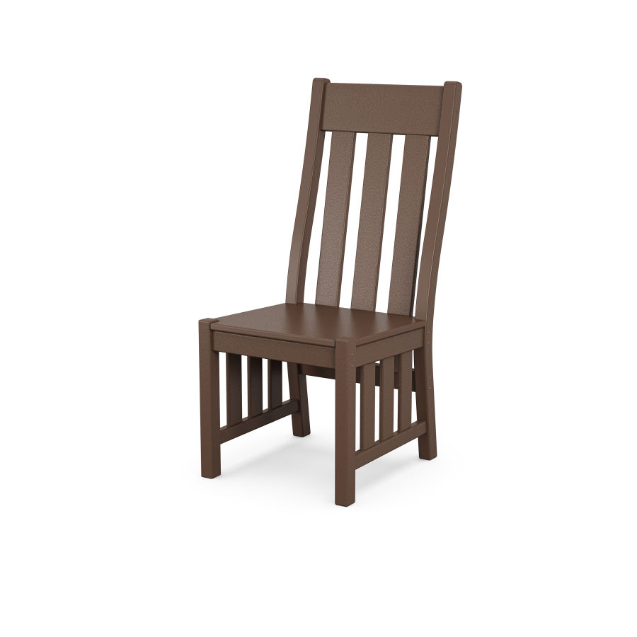 POLYWOOD Acadia Dining Side Chair in Mahogany