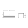 Thumbnail for Parsons 38" X 72" Dining Table