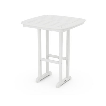 Nautical 31" Counter Table in White