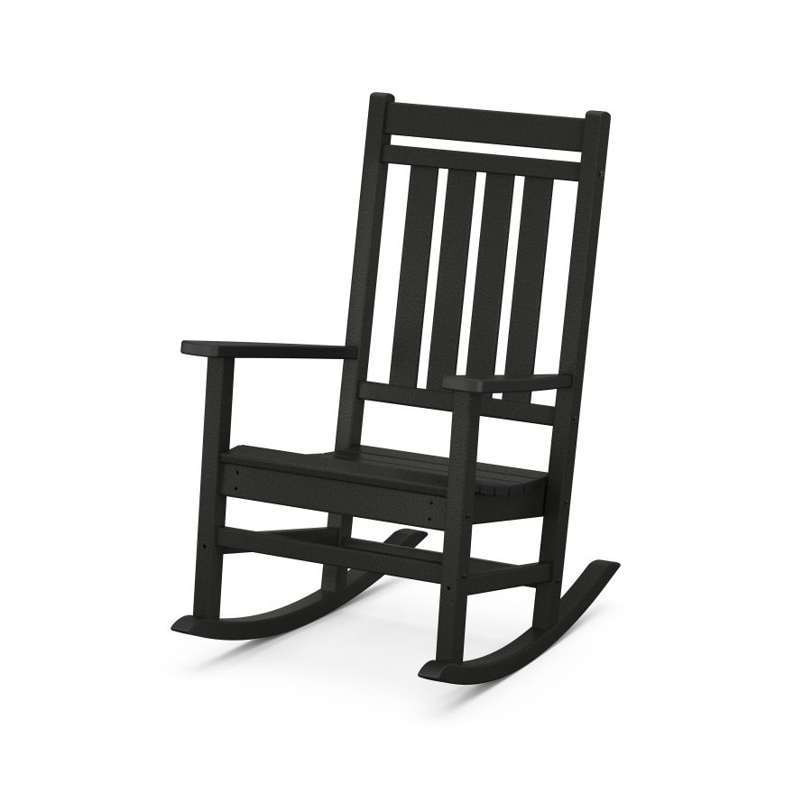 POLYWOOD Estate Rocking Chair in Black
