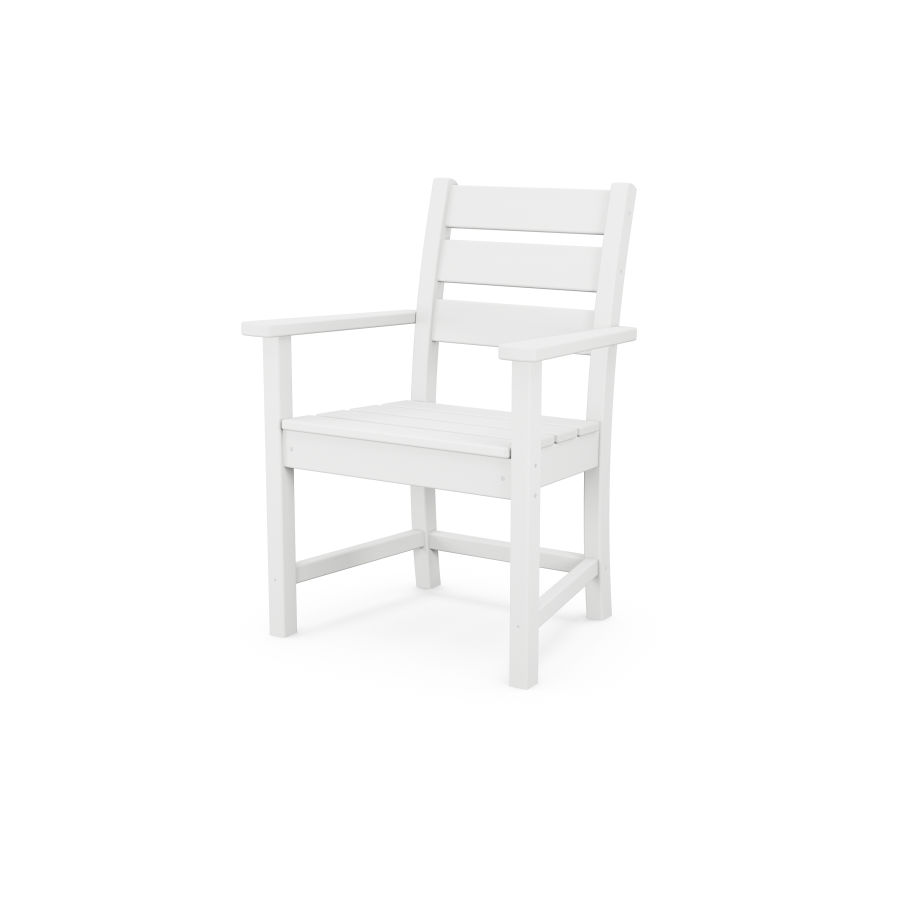 POLYWOOD Grant Park Dining Arm Chair in White