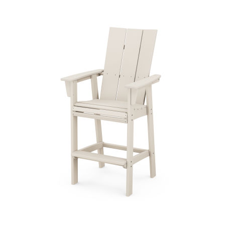 POLYWOOD Modern Adirondack Bar Chair in Sand