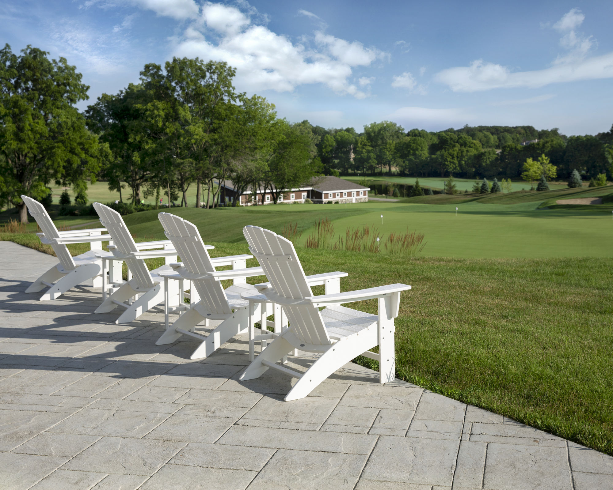 Polywood nautical adirondack shop chair