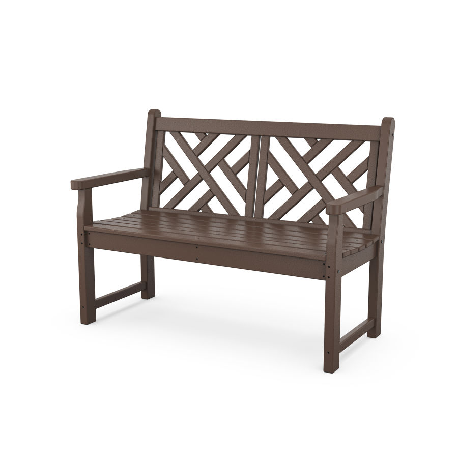 POLYWOOD Chippendale 48" Bench in Mahogany