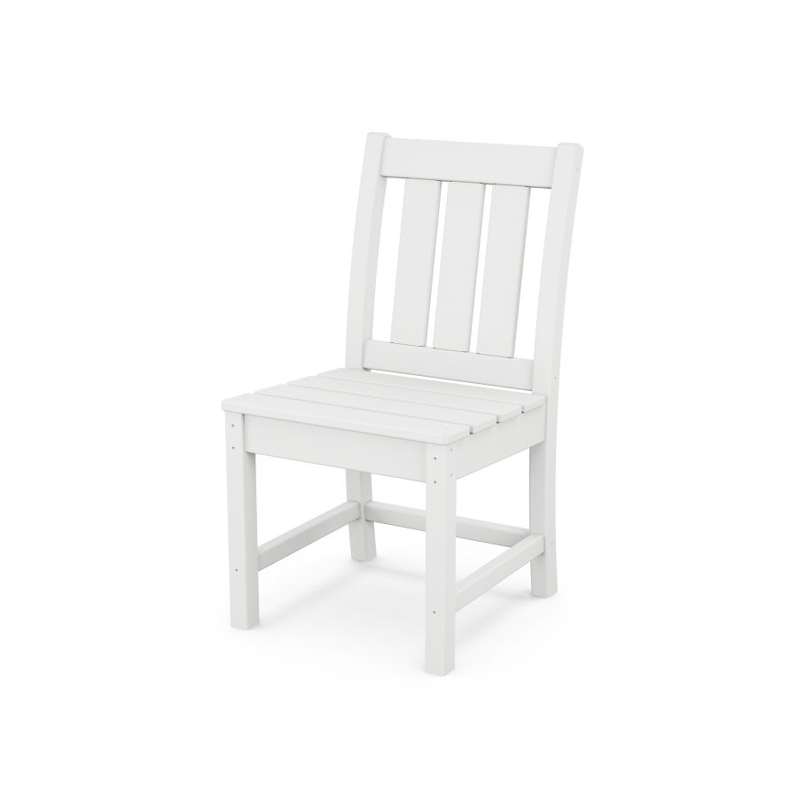 POLYWOOD Oxford Dining Side Chair in White