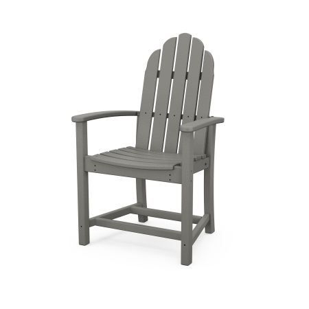 Classic Upright Adirondack Chair in Slate Grey