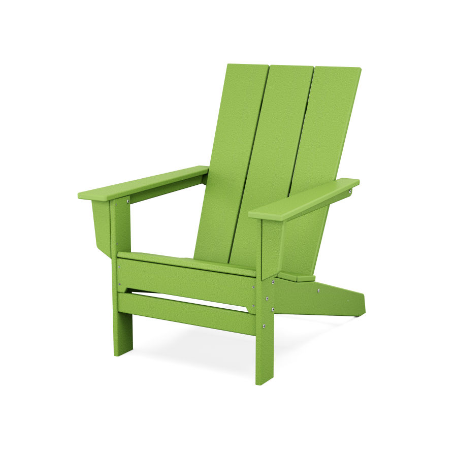 POLYWOOD Modern Studio Adirondack Chair in Lime