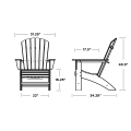 Thumbnail for Nautical Curveback Adirondack Chair