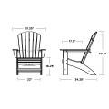 Thumbnail for Nautical Curveback Adirondack Chair