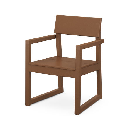 POLYWOOD EDGE Dining Arm Chair in Teak