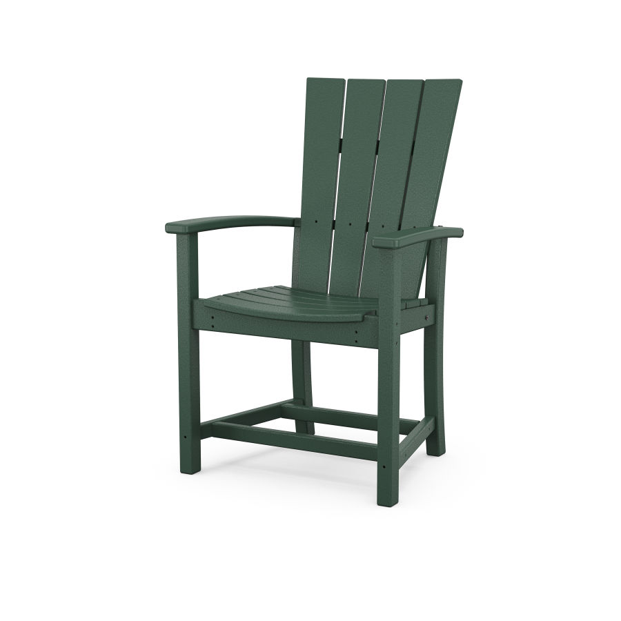 POLYWOOD Quattro Adirondack Dining Chair in Green
