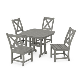 POLYWOOD Braxton Side Chair 5-Piece Dining Set