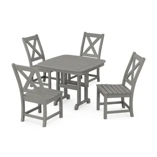 POLYWOOD Braxton Side Chair 5-Piece Dining Set