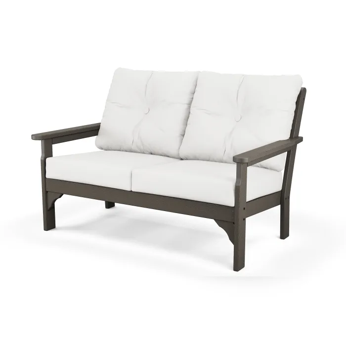 POLYWOOD Vineyard Deep Seating Loveseat in Vintage Finish