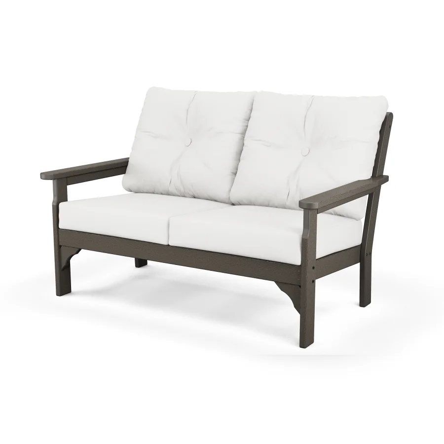 POLYWOOD Vineyard Deep Seating Loveseat in Vintage Finish