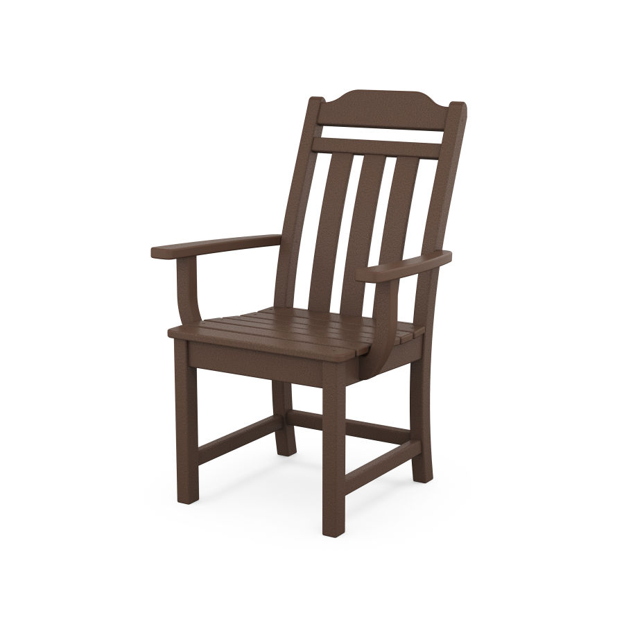 POLYWOOD Country Living Dining Arm Chair in Mahogany
