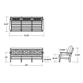 Thumbnail for Chinoiserie Deep Seating Sofa