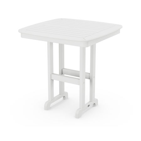 Nautical 37" Counter Table in White