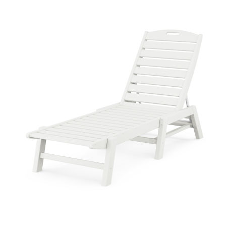 Nautical Chaise in Vintage White