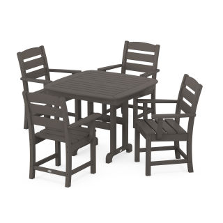 POLYWOOD Lakeside 5-Piece Dining Set in Vintage Finish
