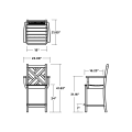 Thumbnail for Chippendale Counter Arm Chair