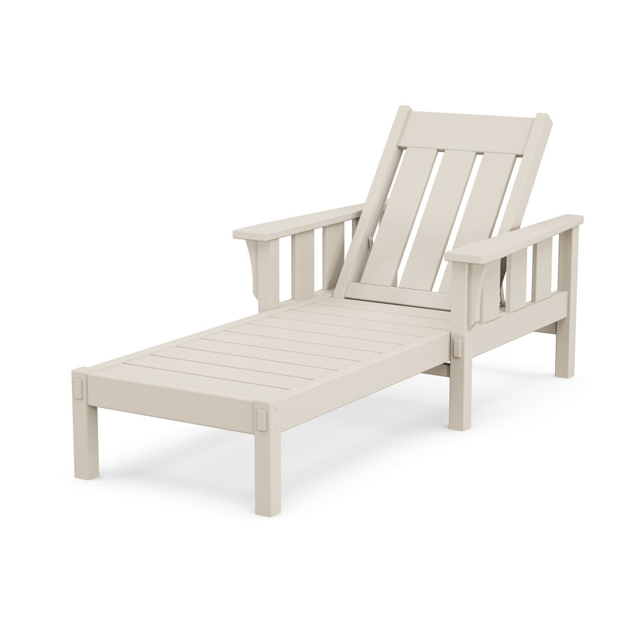 POLYWOOD Acadia Chaise Lounge in Sand