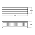 Thumbnail for Vineyard 72" Storage Bench