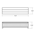 Thumbnail for Vineyard 72" Storage Bench