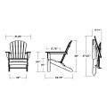 Thumbnail for South Beach Folding Adirondack Chair