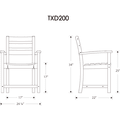 Thumbnail for Monterey Bay Dining Arm Chair