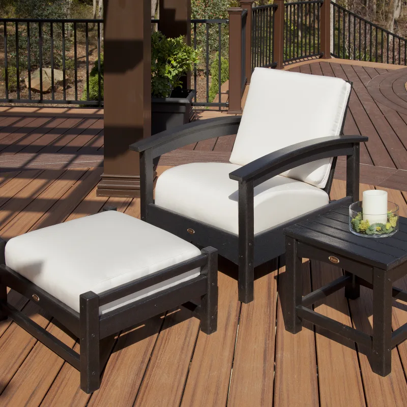 Rockport Club 3-Piece Deep Seating Conversation Set