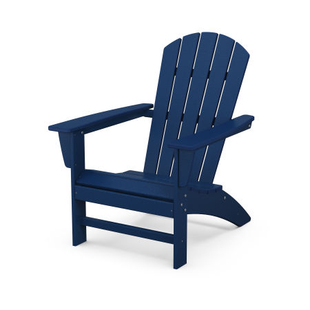 POLYWOOD Nautical Adirondack Chair in Navy