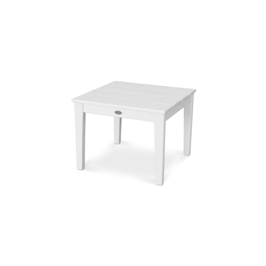POLYWOOD Newport 22" End Table in Vintage White