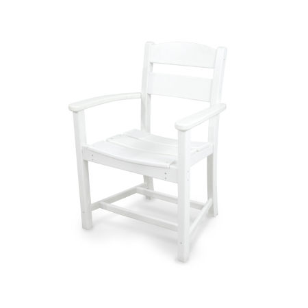 POLYWOOD Classics Dining Arm Chair in White