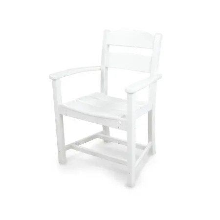 POLYWOOD Classics Dining Arm Chair in White