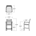 Thumbnail for Savannah Counter Arm Chair