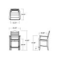 Thumbnail for Savannah Counter Arm Chair