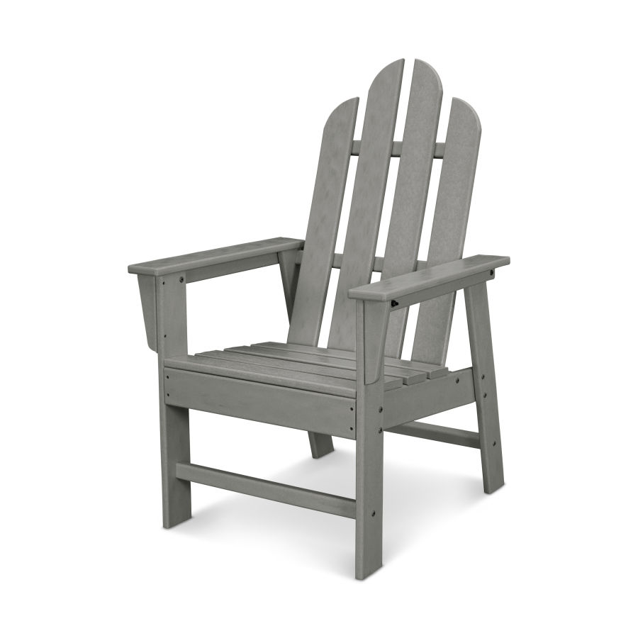 POLYWOOD Long Island Upright Adirondack Chair in Slate Grey