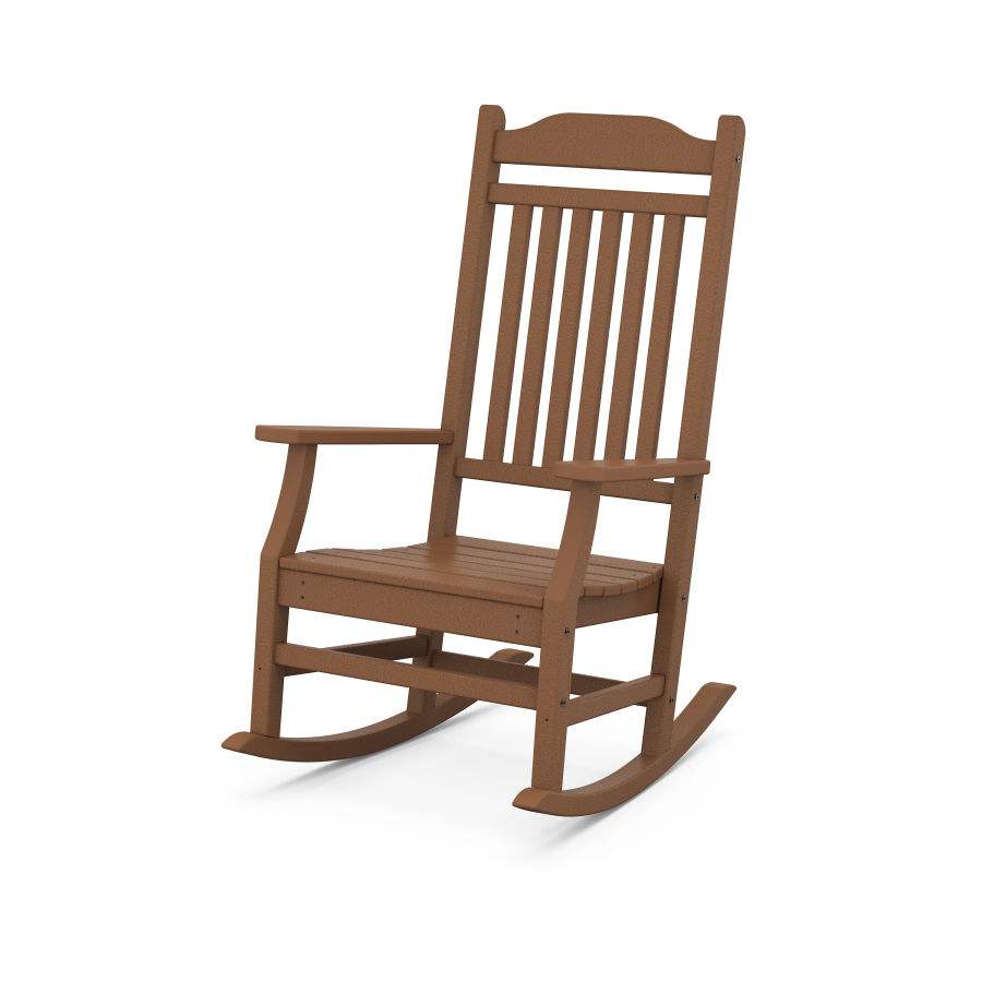 POLYWOOD Country Living Rocking Chair in Teak