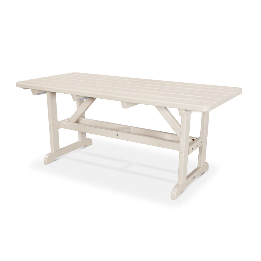 POLYWOOD Park 33" x 70" Picnic Table in Sand