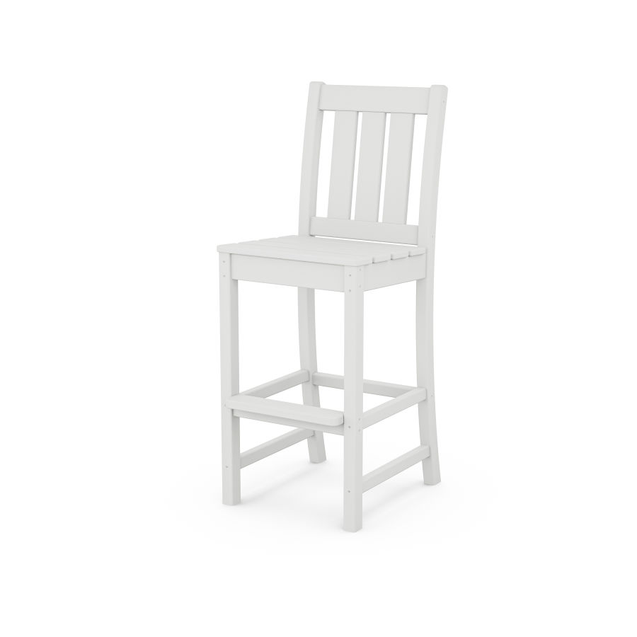 POLYWOOD Oxford Bar Side Chair in White