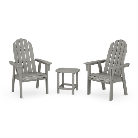 Vineyard 3-Piece Curveback Upright Adirondack Chair Set