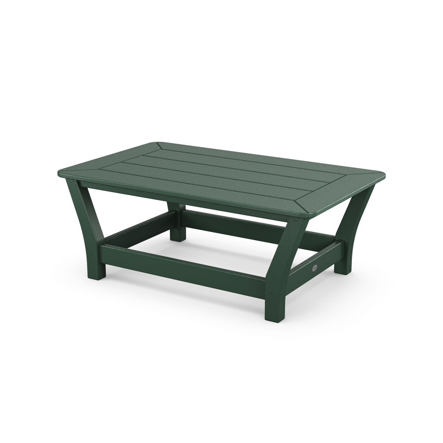 POLYWOOD Harbour Slat Coffee Table in Green