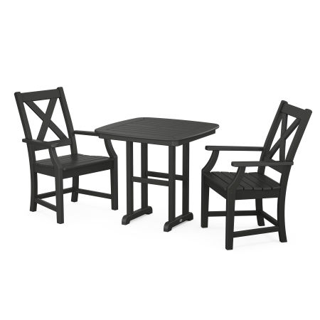 Braxton 3-Piece Dining Set in Black